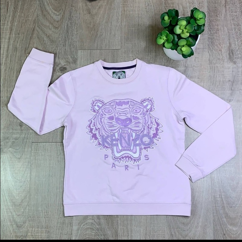 Kenzo Lavender Tiger Graphic Sweatshirt